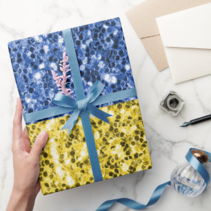 Blauwgele Oekraïense vlag Cadeaupapier