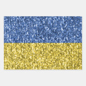Blauwgele Oekraïense vlag Inpakpapier Vel (Voorkant 2)