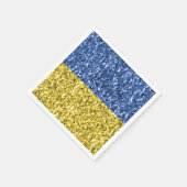 Blauwgele Oekraïense vlag Servet (Hoek)