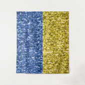 Blauwgele Oekraïense vlag Wandkleed (Voorkant)