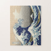 Blauwgolf Ukiyo e japans schilderij Legpuzzel (Verticaal)