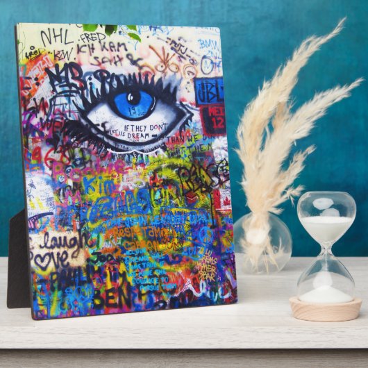 Blauwgraffiakoorts Fotoplaat (Zijkant)