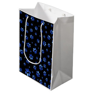 Blauwgrijppatroon Medium Cadeauzakje