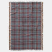 Blauwgrijs Rood Tartan Pset Deken (Voorkant Verticaal)