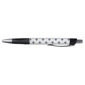 Blauwgrijze polka kruist wit pen (Bodem)