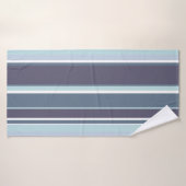 Blauwgrijze strepen badhanddoek (Badhanddoek)