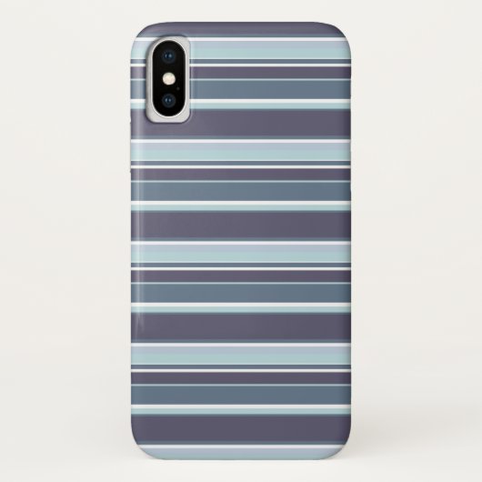 Blauwgrijze strepen Case-Mate iPhone case (Achterkant)
