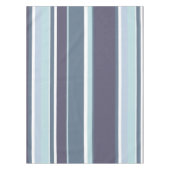 Blauwgrijze strepen tafelkleed (Voorkant)