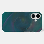 Blauwgroen abstract Case-Mate iPhone case (Achterkant (horizontaal))