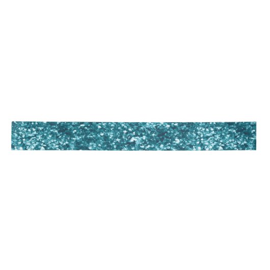 Blauwgroen Aqua Blue Sparkle Lint (Voorkant)