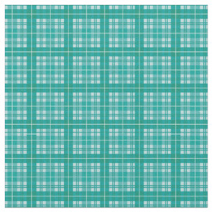 Blauwgroen / Aqua Bright Gingham Plaid Tartan Stof