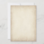 Blauwgroen Aqua Gerber Daisy Rustic Wedding Invita Kaart (Achterkant)