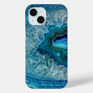  Blauwgroen Aqua Turquoise Geode Rock Pattern