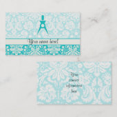 Blauwgroen architect visitekaartje (Voorkant / Achterkant)