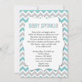 Blauwgroen Baby Sprinkle / neutraal gender baby sh Kaart (Voorkant)