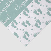 Blauwgroen Baby Tissuepapier (Detail)