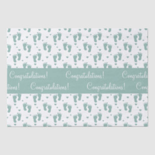 Blauwgroen Baby Tissuepapier