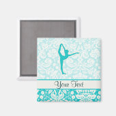 Blauwgroen ballet magneet (Voorkant / Achterkant)