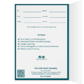 Blauwgroen Ballon SMB Happy Birthday Cadeaubon (Binnen (Links))