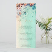 Blauwgroen Beach Sand Rock Weddenschappen - Bezoek Kaart (Staand voorkant)