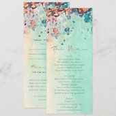 Blauwgroen Beach Sand Rock Weddenschappen - Bezoek Kaart (Voorkant / Achterkant)