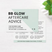 Blauwgroen blaasjesinstructies na Kaart (Bureau)