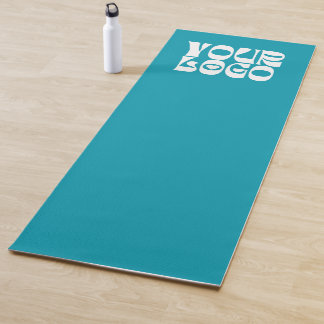 Blauwgroen Blauw Aangepaste Logo Promotiezaken Yogamat