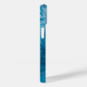  Blauwgroen blauw Aqua Turquoise Geode Pattern Hoe Case-Mate iPhone Case (Achterkant / Rechts)