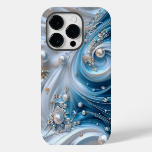 Blauwgroen Blauw Aqua Turquoise Geode Rock Case-Mate iPhone 14 Pro Hoesje