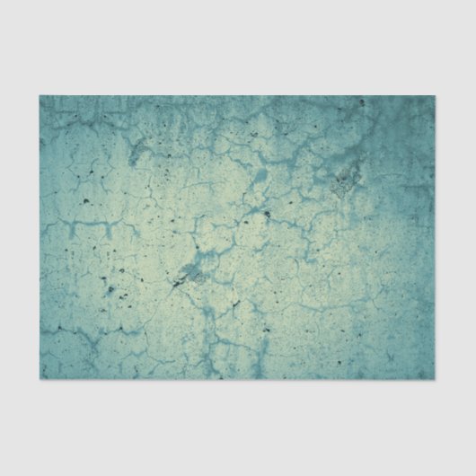 Blauwgroen blauw beige  met textuur ontkoppeling tissuepapier (Voorkant)