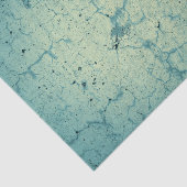 Blauwgroen blauw beige  met textuur ontkoppeling tissuepapier (Detail)