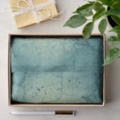 Blauwgroen blauw beige  met textuur ontkoppeling tissuepapier (Geschenk)