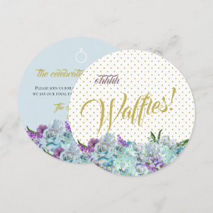 Blauwgroen Blauw Boeket Wedding Suite Brunch Recep Kaart