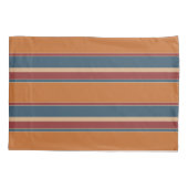 Blauwgroen Blauw Bruin Donkerrood Roest Sinaasappe Kussensloop (Achterkant-Links)
