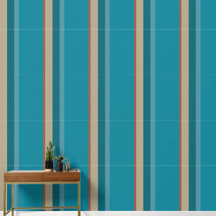 Blauwgroen Blauw Cool Aqua Cacao Bruin Paddestoel Behang