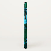 Blauwgroen blauw  dans sjaal Case-Mate iPhone case (Achterkant / rechts)