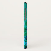 Blauwgroen blauw  dans sjaal Case-Mate iPhone case (Achterkant/links)