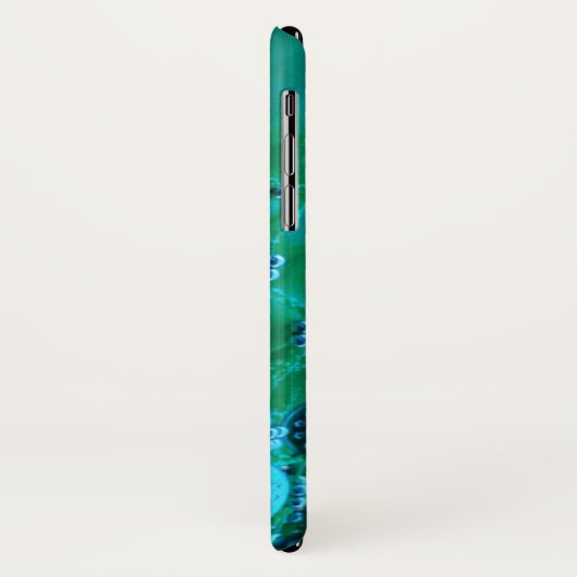 Blauwgroen blauw  dans sjaal Case-Mate iPhone case (Achterkant/links)