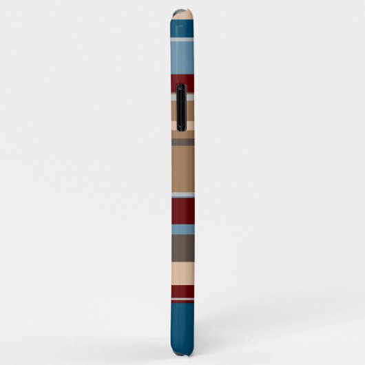 Blauwgroen Blauw Donkerrood Neutraal Beige Bruine  Case-Mate iPhone Case (Achterkant/rechts)