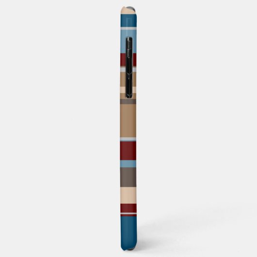 Blauwgroen Blauw Donkerrood Neutraal Beige Bruine  Case-Mate iPhone Case (Achterkant/links)