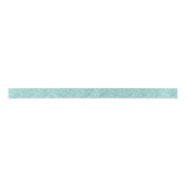 Blauwgroen Blauw en Wit Luipaard Print Pattern Lint (Voorkant)