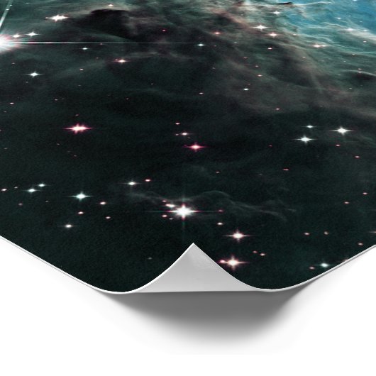 Blauwgroen blauw gekleurde aap poster (Hoek)