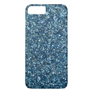 Blauwgroen blauw glitter Sparkle iPhone 7 plus Hoe iPhone 8 Plus / 7 Plus Hoesje