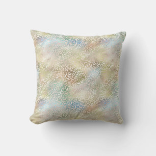 Blauwgroen Blauw Gold Green Glam Leopard Print Kussen