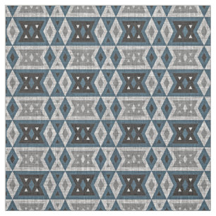 Blauwgroen Blauw Grijze Zwarte Eclectische Kijk Stof