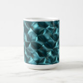 Blauwgroen Blauw Groen Abstract Glam Koffiemok (Center)