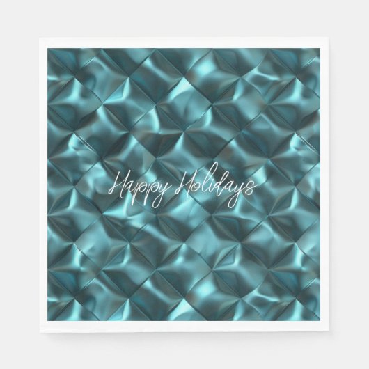 Blauwgroen Blauw Groen Abstract Glam Servet (Voorkant)