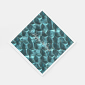 Blauwgroen Blauw Groen Abstract Glam Servet (Hoek)
