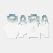 blauwgroen blauw groen Eerste Heilige Communie Bedankdoosjes (Uitgevouwen)