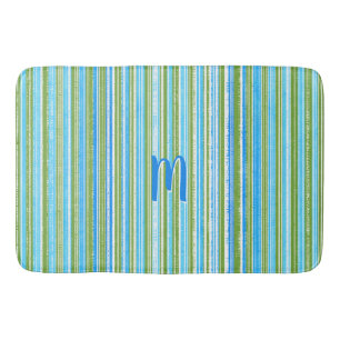 Blauwgroen, blauw, groen, en Wit Patroon van de St Badmat